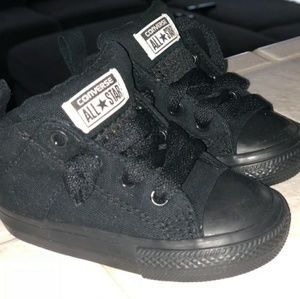 Toddler/infant black converse size 5 high top
